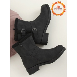 Black women's boots black 99-12 Black 1