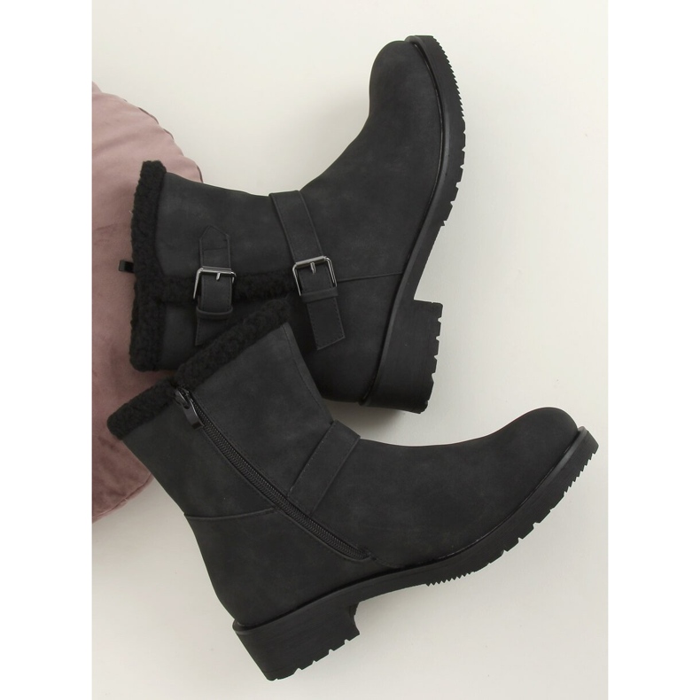 Black women's boots black 99-12 Black 2