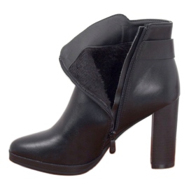 Black high-heeled boots BM-9093 Black 1