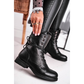 Women's Boots Warm Workers With Cubic Zirconia Black Seven Days 2