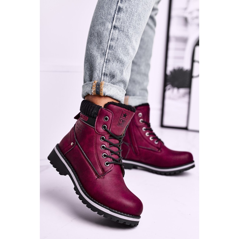EVE Women's Boots Burgundy Grunders red multicolored 1 EVE Women's Boots Burgundy Grunders red multicolored 1