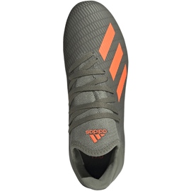 Green adidas X 19.3 Fg Junior football boots EF8374 grey 1