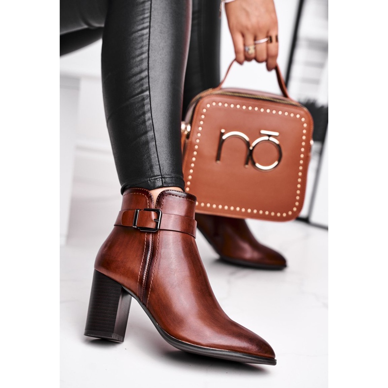 Women's Boots On High Heel Sergio Leone Brown BT509 1 Women's Boots On High Heel Sergio Leone Brown BT509 1