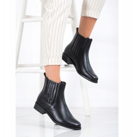 SHELOVET Flat Heel Boots black 1
