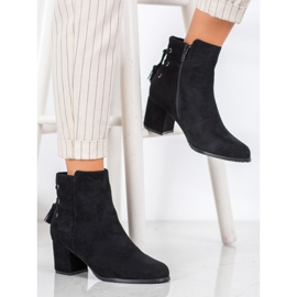 SHELOVET Boots With Fringes black 2