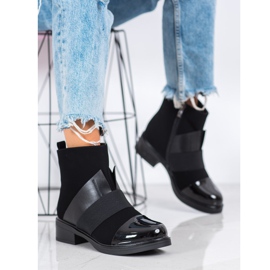 ENPLUS Black Fashion Booties 1 ENPLUS Black Fashion Booties 1