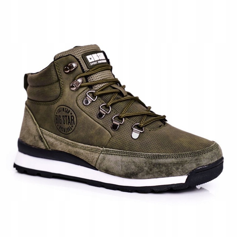 Women's Trekking Shoes Big Star Khaki GG274617 grey green 1 Women's Trekking Shoes Big Star Khaki GG274617 grey green 1