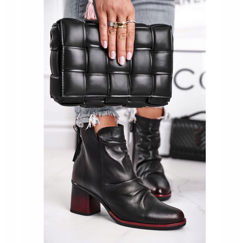 Women's Boots On High Heel Maciejka Black 04757-01 2