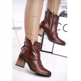 Women's Boots On High Heel Maciejka Brown 04757-02 1
