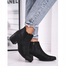 Women's Boots Sergio Leone Jodhpur boots Eco Nubuck Black BT621 2