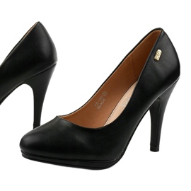 Black classic YS-190 high heels 1