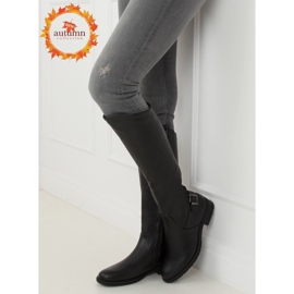 Black women's boots H9208 Negro 1