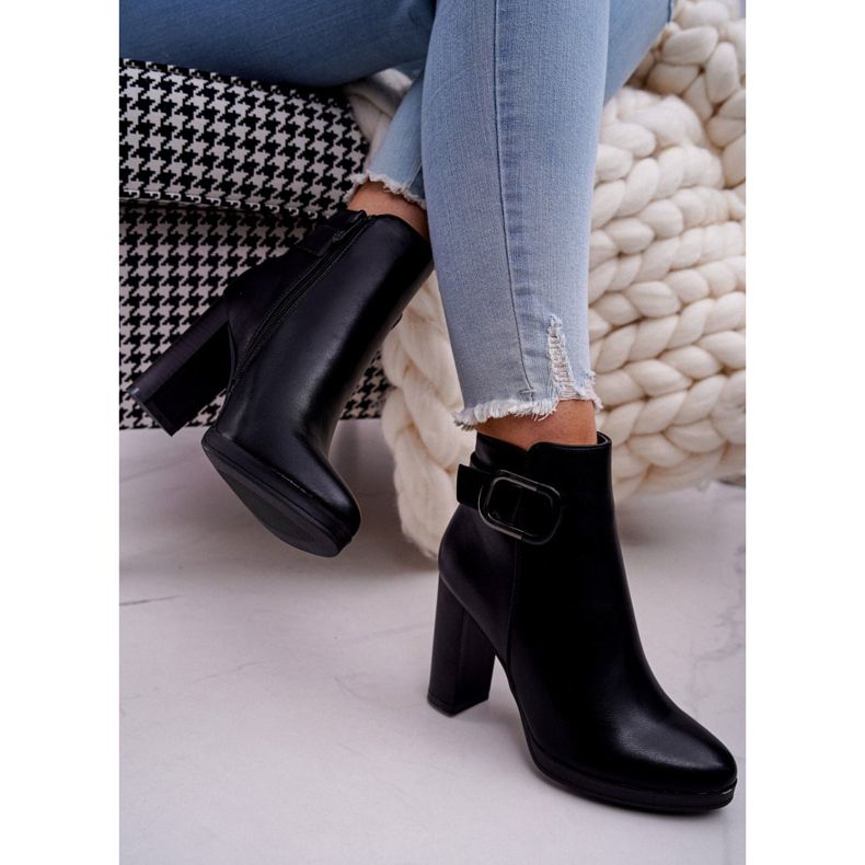 SEA Women's boots on a high heel Black Mastor 2