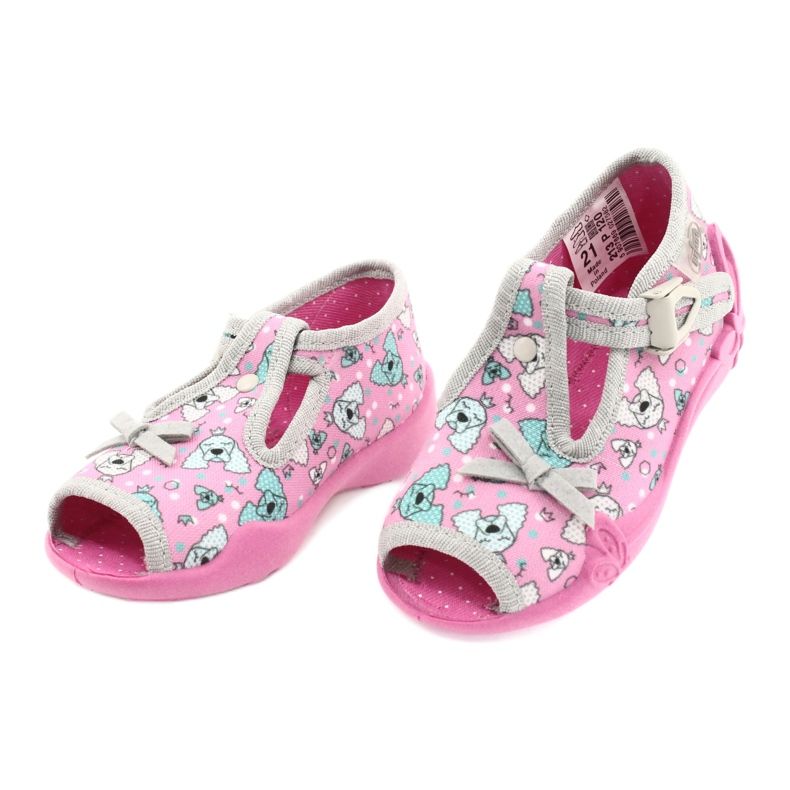 Befado children's shoes 213P120 pink silver grey 4