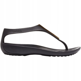 Crocs women's sandals Serena Metallic Bar Fp W black and gold 206420 751 golden 1