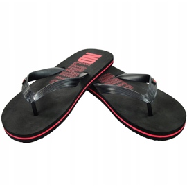Men's slippers 4F red H4L18 KLM001 black 1