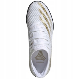 Adidas X GHOSTED.3 Tf Junior EG8214 football boots white grey 1