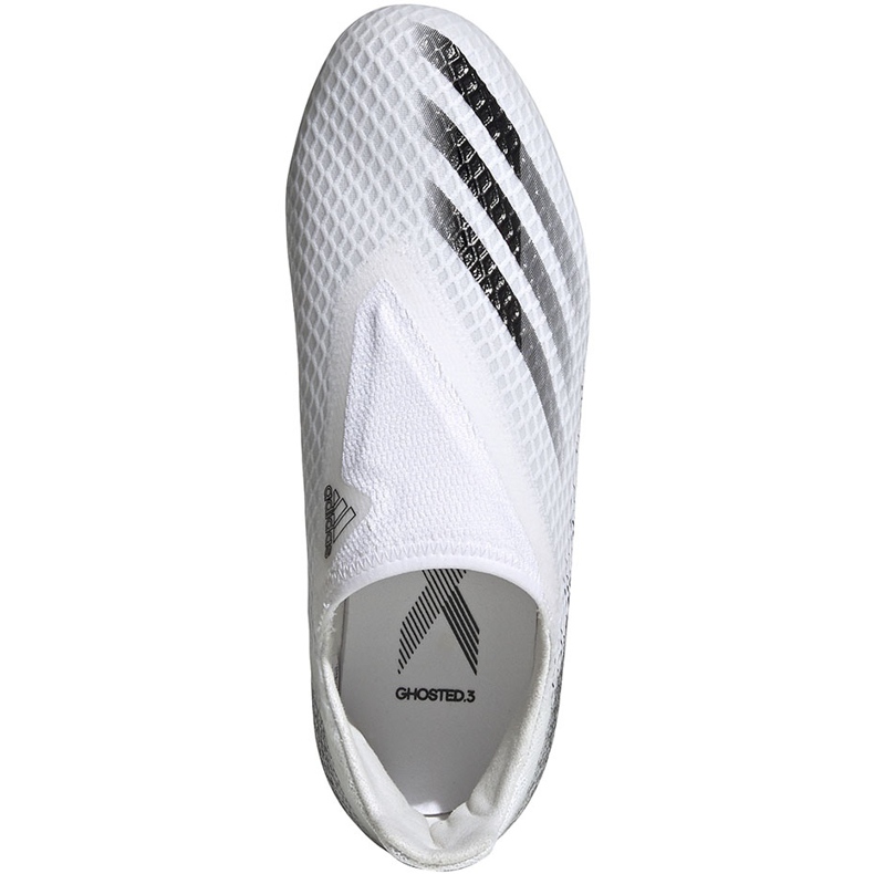 Adidas X GHOSTED.3 Ll Fg Junior EG8151 football boots white white 1 Adidas X GHOSTED.3 Ll Fg Junior EG8151 football boots white white 1