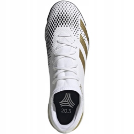 Adidas Predator 20.3 L Tf FW9189 football boots white, gold, black white 1