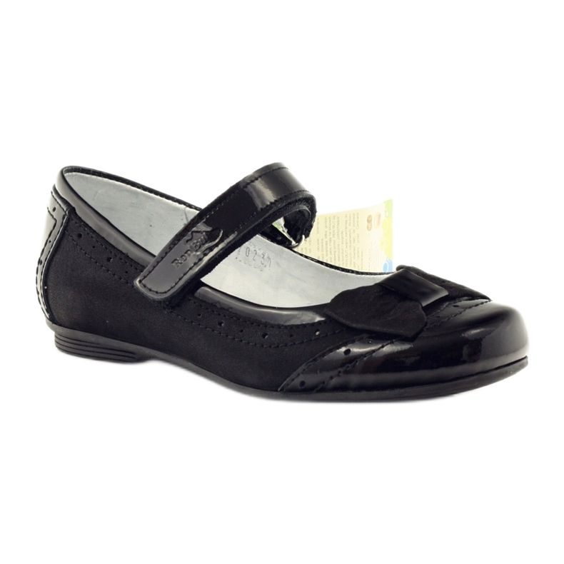 Ballerinas black leather bow Ren But 4202 1