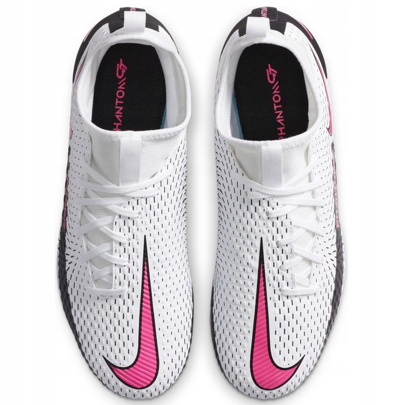 Nike Phantom Gt Academy Df FG / MG Junior CW6694 160 football shoes white white 1 Nike Phantom Gt Academy Df FG / MG Junior CW6694 160 football shoes white white 1
