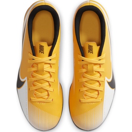 Nike Mercurial Vapor 13 Club FG / MG Junior AT8161 801 soccer shoes orange yellow 1