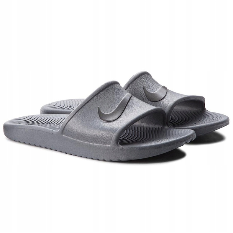 Gray Nike Kawa Shower gray 832 528 010 slippers grey 1