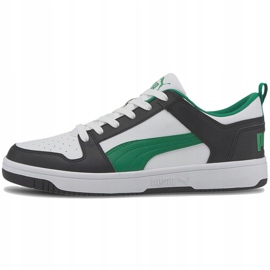 Men's shoes Puma Rebound LayUp Lo Sl white-black-green 369866 12 1