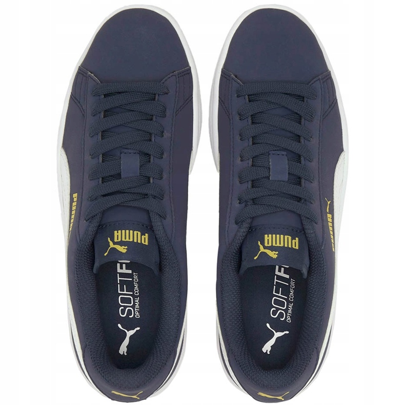 Puma Smash v2 Buck navy blue 365182 22 children's shoes 2