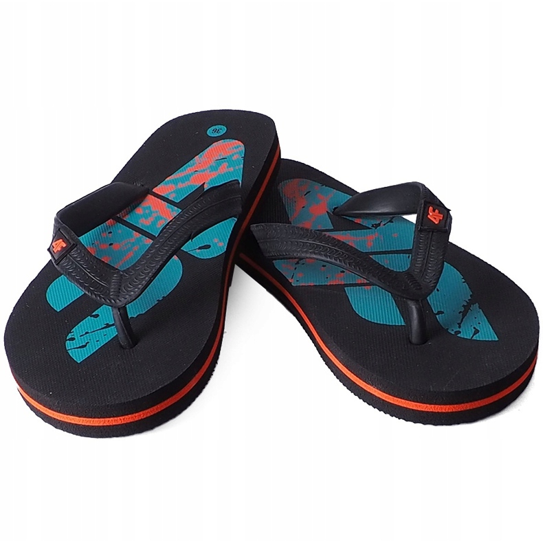 Slippers for the boy 4F multicolor HJL20 JKLM002 90S black blue orange 1