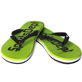 Men's slippers 4F neon green H4L20 KLM006 41N 1
