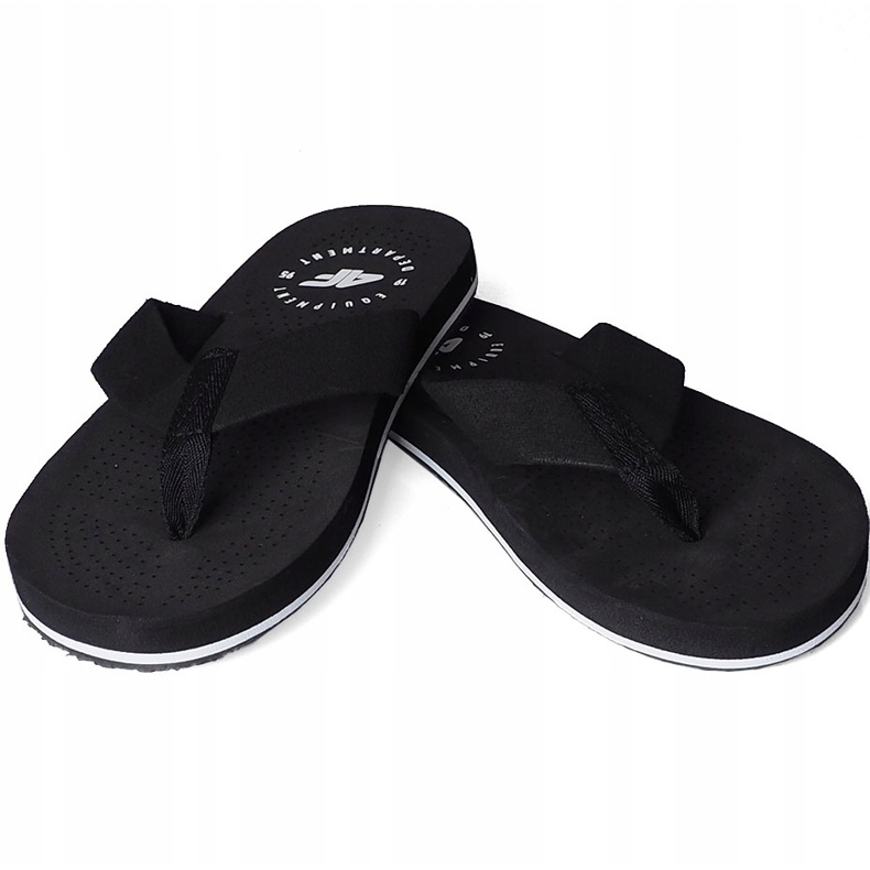 Men's 4F slippers deep black H4L20 KLM004 20S 1