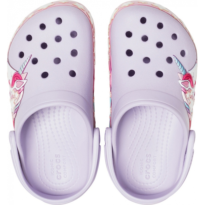 Crocs for kids FunLab Unicorn Band Cg K purple 206270 530 violet 1