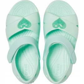 Crocs kids sandals Classic Cross Strap Sandal Ps neo mint 206245 3TI green 1