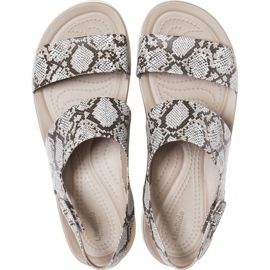 Crocs women's sandals Brooklyn Low Wedge W multi stucco 206453 93T beige 1