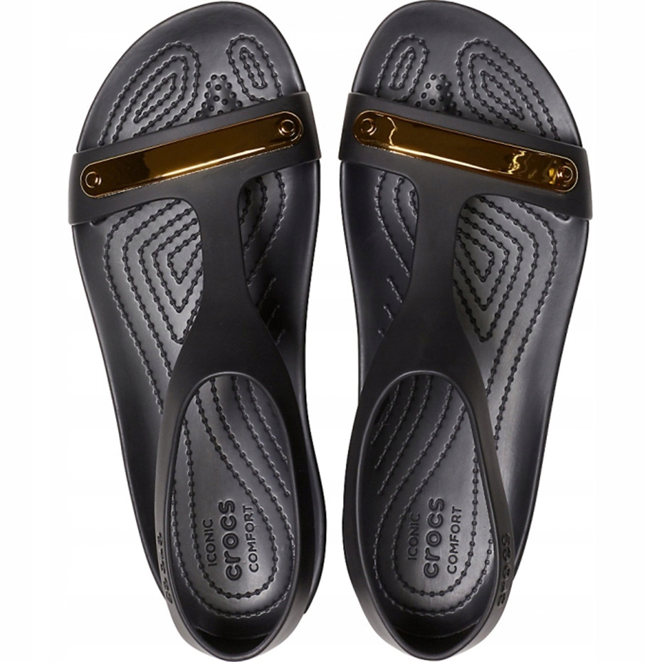women's crocs serena metallic bar sandal