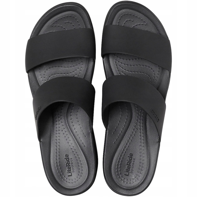 Crocs women's slippers Brooklyn Mid Wedge W black 206 219 060 1 Crocs women's slippers Brooklyn Mid Wedge W black 206 219 060 1