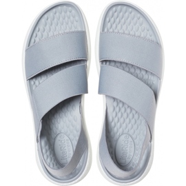 Crocs LiteRide Stretch Sandal W light gray / white 206081 00J grey 1