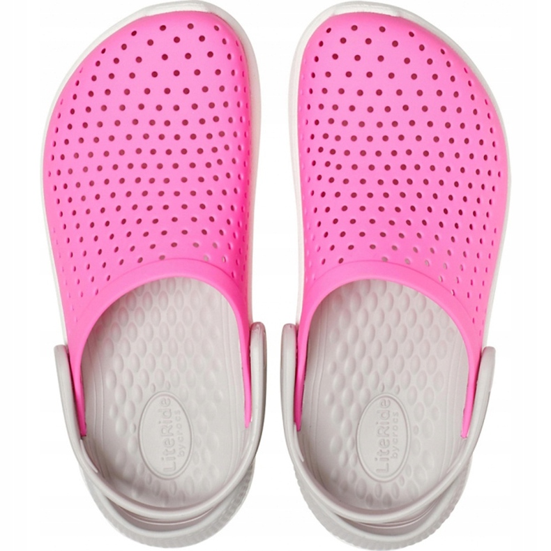 Crocs for kids LiteRide Clog Kids pink-white 205964 6QR 1