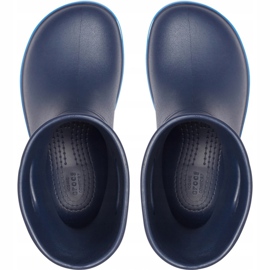 Crocs rain boots for children Crocband Rain Boot Kids navy blue 205827 4KB 1