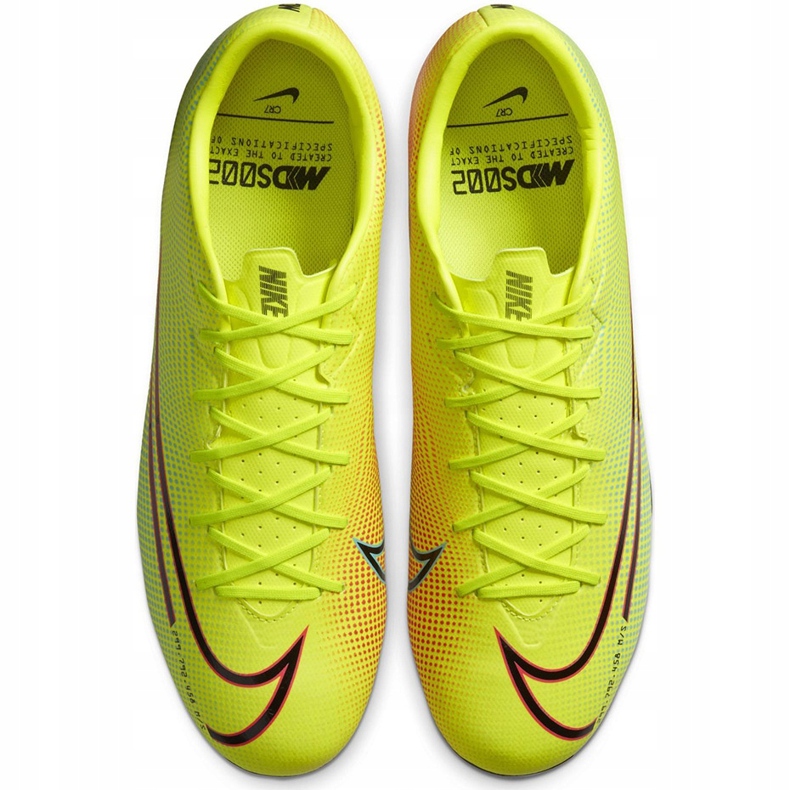 Nike Mercurial Vapor 13 Academy Mds FG / MG Junior CJ0980 703 football shoe yellow yellow 1