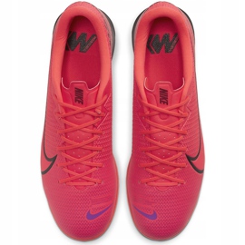 Nike Mercurial Vapor 13 Academy Ic AT7993 606 soccer shoes pink red 1