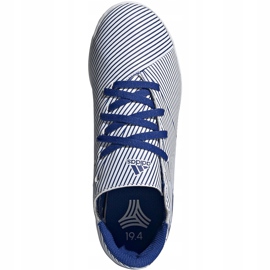 Adidas Nemeziz 19.4 In Jr white and blue soccer shoes EF1754 multicolored 1