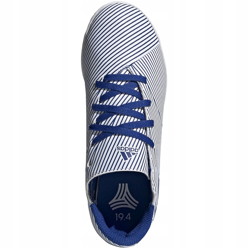 Adidas Nemeziz 19.4 In Jr white and blue soccer shoes EF1754 multicolored 1