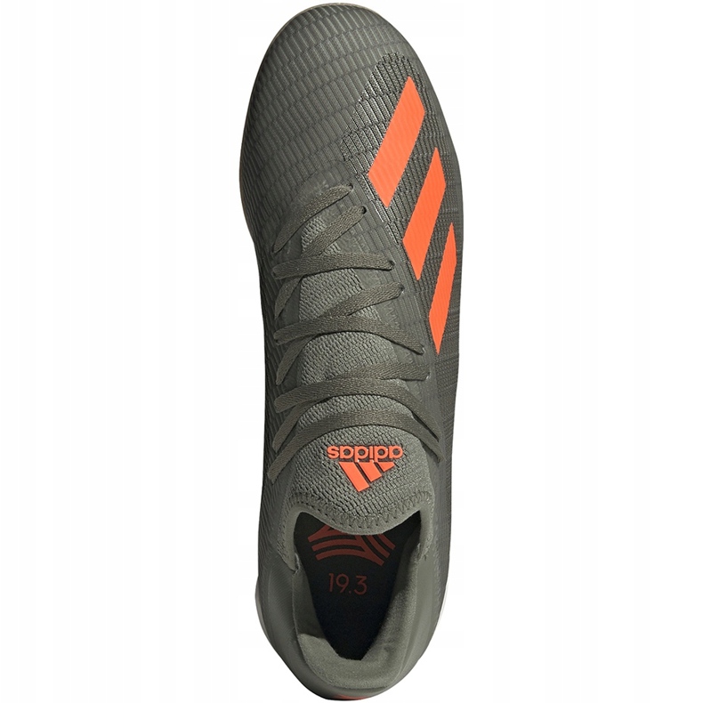 Adidas X 19.3 In green soccer shoes EF8367 grey grey 1
