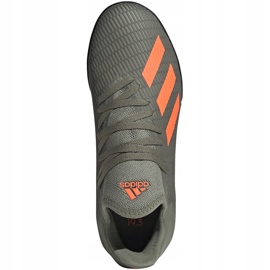 Green adidas X 19.3 Tf Jr football shoes EF8375 1