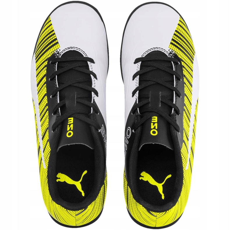 Puma One 5.4 Tt Junior soccer shoes yellow-white-black 105662 03 multicolored 1