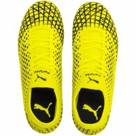 Puma Future 4.4 Fg Ag Junior football boots yellow-black 105696 03 1