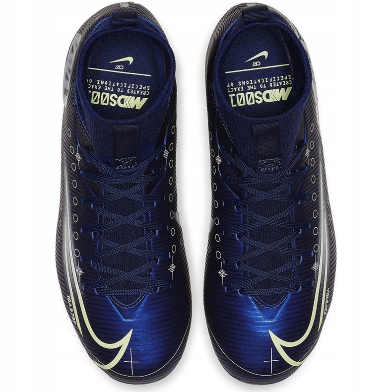 Nike Mercurial Superfly 7 Academy Mds FG / MG Junior BQ5409 401 football shoe navy blue navy blue 1
