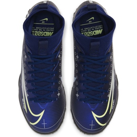 Nike Mercurial Superfly 7 Academy Mds Tf Junior BQ5407 401 football shoe navy blue navy blue 1